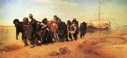 Ilya Repin Boat tracker Sweden oil painting artist